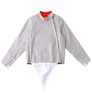 gangtiehun Fencing Lame Knickers Suit for Foil and Saber - Fencing Electric Saber Jacket,Stainless Steel Saber Lame for Men Women 22