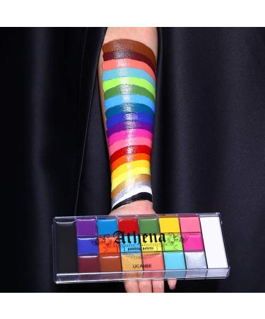 UCANBE Athena Face & Body Paint Oil Palette - Professional Non-Toxic Safe Makeup Kit for Halloween, Parties, Kids & Adults - Buy Online on GoSupps.com