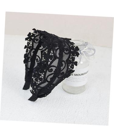 Beavorty boho head kerchief headbands lace black glitter headband fabric black lace headbands lace headbands for women headband with pearls lace headdress the fabric girl cloth Miss - Buy Online on GoSupps.com