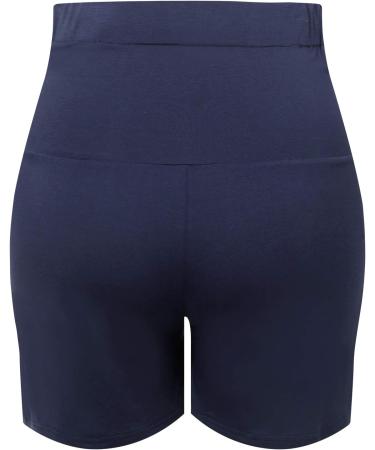 Amorbella Maternity Yoga Shorts XL Navy Blue | Pregnancy Lounge Wear Pants - Buy Online on GoSupps.com