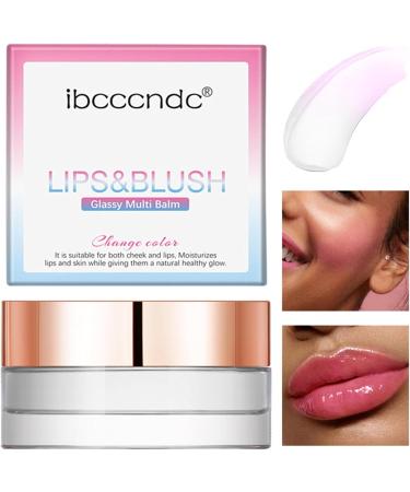 PH Blush - Color Changing Blushes Lip Gloss Glitter | 0.17 Oz Clear Liquid Blushes Gel for Cheeks and Lips Natural Moisturizing Lip Makeup Renywosi - Buy Online on GoSupps.com