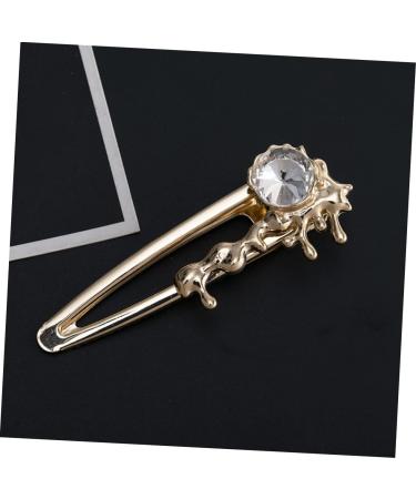 Beaupretty Wedding Crystal Barrettes rhinestone small hair barrettes metal hair clips for women hairpin women hair clips womens hair clips alligator clips for hair Miss button wedding Hair - Buy Online on GoSupps.com