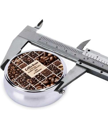 Coffee Collage Mini Round Pill Box | 3 Compartment Travel Organizer | Portable Medicine Case for Home & Office - Buy Online on GoSupps.com