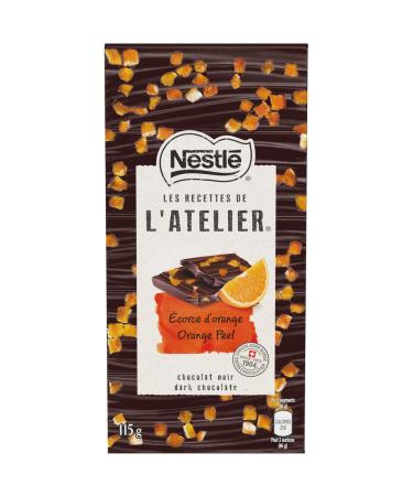 NESTL LES Recettes De L Atelier Orange Peel Dark Chocolate 115 Grams