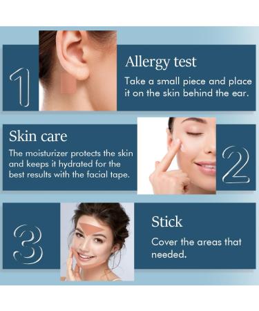 Anti-Wrinkle Tape for Face & Neck - Myofascial Lift Tape - Smooth Wrinkles on Forehead Nasolabial Folds Crow's Feet - 2 Rolls (2.5CM) - Best for All Skin Types - Buy Online on GoSupps.com