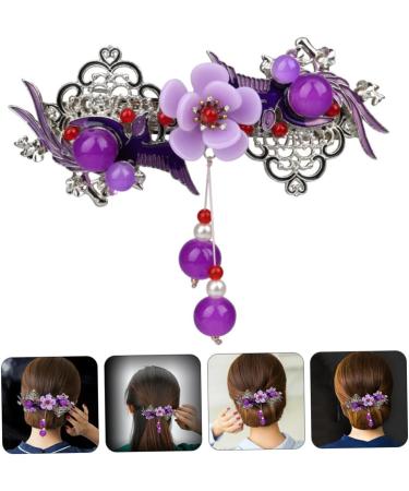 Beaupretty Women Flower Hairpin hairpin rhinestone elegant pin styling clip rhinestone bobby pin flower for women ponytail holder clip China rhinestones dense Miss Retro Women Hairpin - Buy Online on GoSupps.com