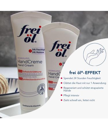 frei l HYDROLIPID Hand Cream - Vegan 24h Moisture Quick Absorption Non-Greasy 75 ml | International Shipping Available - Buy Online on GoSupps.com