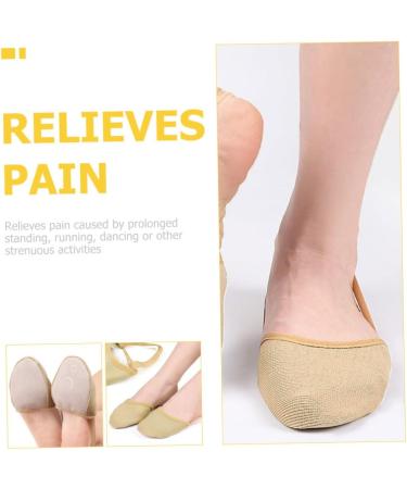 3 Pairs Yoga Toe Protector & Forefoot Cushion Pads - Breathable Non-Slip Sweat-Absorbent Socks for Comfort - Buy Online on GoSupps.com