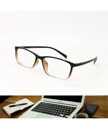 Buy Computer Reading Glasses - Blue Light Blocking Anti-Glare Eyeglasses for Men & Women (Gradient Brown 1.75x - Buy Online on GoSupps.com