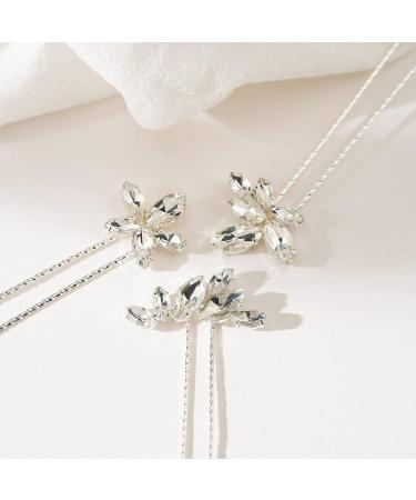 SweetV Crystal Wedding Hair Pins - Bridal Hair Accessories for Women & Bridesmaids - Buy Online on GoSupps.com