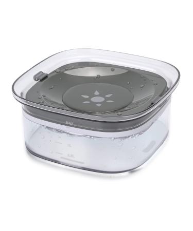 PETTOM Dog Water Bowl No Spill Splash Free Pet Floating Water Bowl No Mess Dog Water Bowl Slow Drink for Dogs Cats Pets 2L Large Capacity (Grey) - Buy Online on GoSupps.com