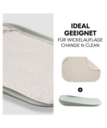 Hauck Topper & Towel for Changing Mat - Breathable Muslin & Terry Cloth Washable 60 C Unisex Design for Hauck Change N Clean (Beige Dots) - Ideal for Babies - Buy Online on GoSupps.com