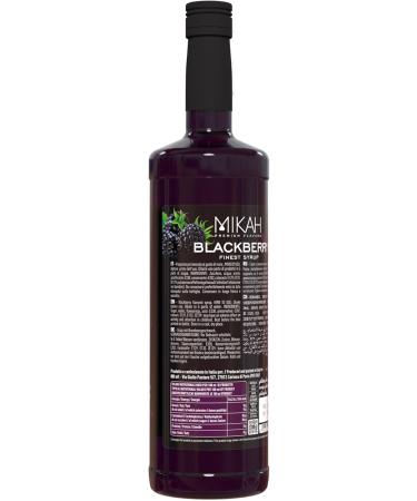 Mikah - Premium Flavors - Blackberry (blackberry) x2 | Syrup for drinks and desserts | Professional use | 2 bottles of 1 liter (2x1000ml) - Buy Online on GoSupps.com