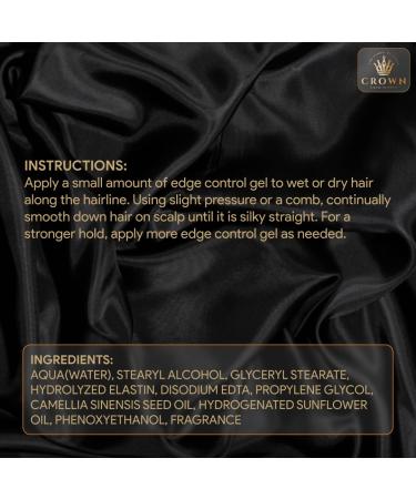 Crown Pomade for Men | Water-Based Hair Gel Strong Hold for 360 Waves | Easy Wash Wave Cream for Black Men - Buy Online on GoSupps.com