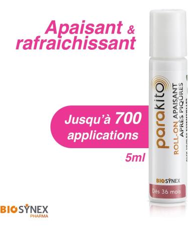 BIOSYNEX PARAKITO Roll On soothing and refreshing gel after bite for all insects antiitch made in France 5 ml RollOn - Buy Online on GoSupps.com