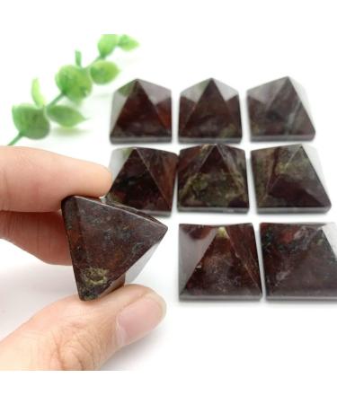 Natural Crystal Rough Natural Crystals and Stones 20-30mm Natural Dragon Blood Stone Quartz Crystal Pyramid Reiki Tower Home Ornaments Decoration Stones for Decoration ERTEYIN - Buy Online on GoSupps.com