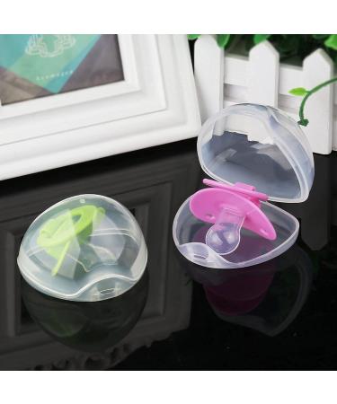 5 PCs Transparent Pacifier Box Portable & Dustproof Storage for Baby Pacifiers - Buy Online on GoSupps.com
