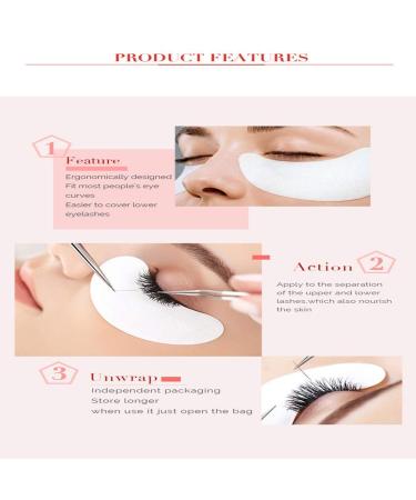 RZJZGZ Under Eye Gel Pads - 200Pairs | Lint Free Eyelash Extension & Makeup Gel Patches - Buy Online on GoSupps.com
