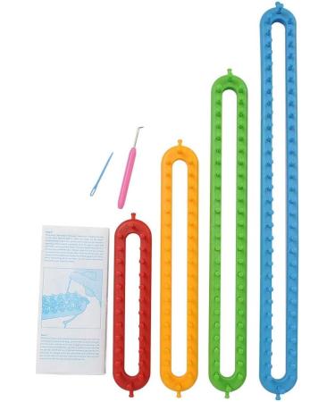 Blue RC King XL Long Knitting Loom Kit - DIY Plastic Knitter Tool for Sock Hat Scarf Making - Buy Online on GoSupps.com