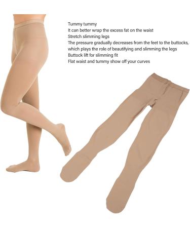Fyearfly Compression Stockings Pantyhose - 23-32 mmHg Waist High Tights for Varicose Veins & Postoperative Recovery - Buy Online on GoSupps.com