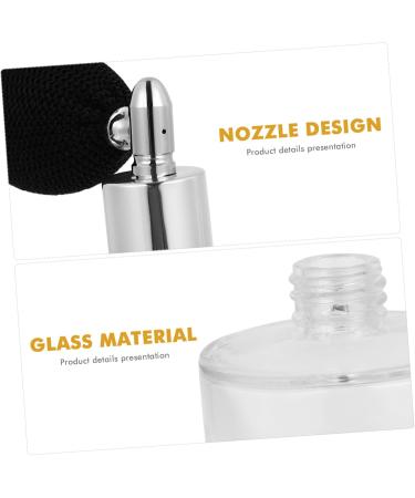 DRESSOOS Air Bag Perfume Bottle Glass Spray Bottle Refillable Perfume Sprayer Mini Perfume Bottle Small Perfume Bottle Glass Containers Sprayer for Perfume Glass Cocktail Large Travel 9x5cm Silver - Buy Online on GoSupps.com