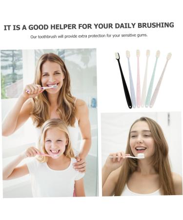 Ultechnovo 18 Pack Charcoal Toothbrush for Sensitive Gums - Hard Bristle Dental Floss & Cleaning Tools - Travel-Friendly Manual Brush - Buy Online on GoSupps.com