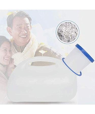Urinal 1000 Ml Male Urine with Lid Leakproof Traffic Jam Camping Hospital Care Men's Portable with A Grip White Thick Plastic Pleasant63 - Buy Online on GoSupps.com
