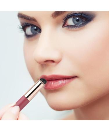 2 Silicone Lip Brush - Lip Balm Applicators | Round Head Make Up Brushes for Lip Gloss | Lip Smudge Brushes Tools for Creating Stunning Lip and Base Looks (Pink) - Buy Online on GoSupps.com