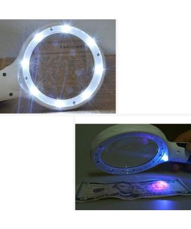 Magnifying Glasses Vision aids 10X HD Handheld Reading LED Strip Light Multifunction Portable Magnifier Stationery Office Supplies 1PCS Journey - Buy Online on GoSupps.com