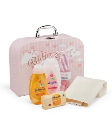 Pink Baby Gift Set with Clothes, Teddy Bear, and Gifts - Perfect Keepsake Box for Baby Girl - Buy Online on GoSupps.com