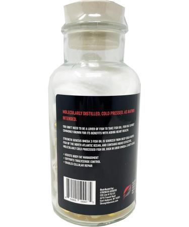 Strength Genesis Fish Oil Omega 3 5000mg EPA DHA Cold Pressed Omega 3 Fish Oil Molecularly Distilled Cold Processed 120 Soft Gels - Buy Online on GoSupps.com