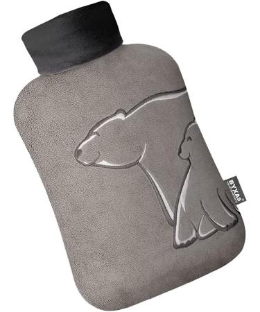 Byxas 2.0L Hot Water Bottle - PVC Pain Relief & Heat Therapy Gray Bear Hand Warmer - Buy Online on GoSupps.com