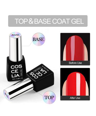 8 Color Changing Gel Nail Polish Kit with 24W UV LED Lamp - Glitter Manicure Set for Women - Buy Online on GoSupps.com