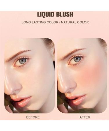 Pakivs Cream Liquid Blush - Long Lasting Waterproof Matte Velvet Mousse Texture Cheek Stick Makeup in Peach Blush - Buy Online on GoSupps.com