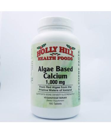 Holly Hill Health Foods Algae Based Calcium 1 000 mg 180 Tablets 180 Count (Pack of 1) - Buy Online on GoSupps.com