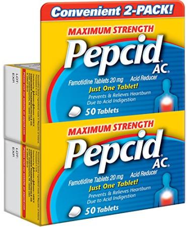 Pepcid AC Acid Reducer Maximum Strength Tablets 100-Count - Buy Online on GoSupps.com