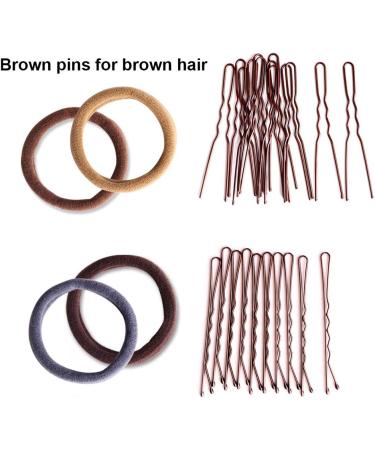 Donut Hair Bun Maker Set Zingso 4 Pcs Women Girls Hair Accessories Ring Style Mesh Donut Hair Bun Shaper Maker Set with Hair Elastic Bands Hair Pins for Dance Ballet Chignon (Brown) - Buy Online on GoSupps.com