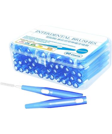 60-Piece Hygiene Push-Pull Interdental Brush Set for Adults - Travel-Friendly Toothpicks & Dental Floss for Healthy Gums - Buy Online on GoSupps.com