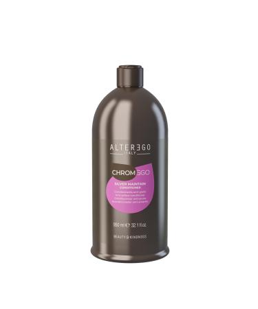 Alter Ego CHROMEGO Silver Maintain Conditioner | Purple Conditioner for Blonde Silver Gray and Highlighted Hair 950 ml *New Packaging (2024)* 950 ml (Pack of 1)