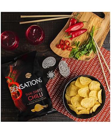 Sensations Thai Sweet Chilli Crisps 150g - Irresistible Sweet Chilli Flavor | 1 Pack - Buy Online on GoSupps.com