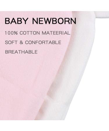 XIAOHAWANG Newborn Hospital Hat Preemie Boys Girls Beanie Cotton Bear Ears Baby Hats - 0-12 Months (White/Pink/Gray) - Buy Online on GoSupps.com
