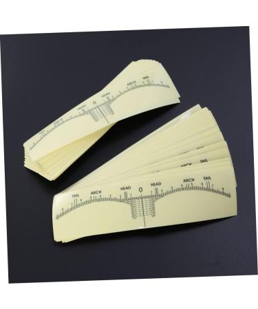 Beavorty 300 PCS transparent stickers eyebrow stencil positioning microblading measuring tool ruler seal - Buy Online on GoSupps.com