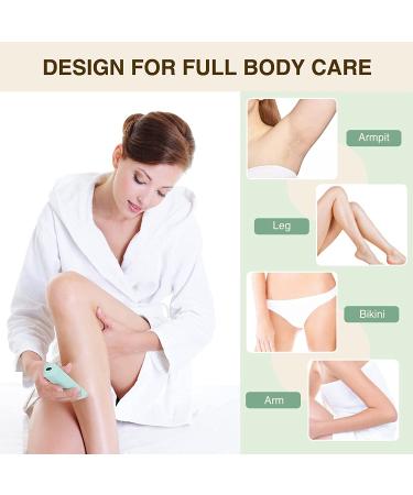 Waterproof Rechargeable Bikini Trimmer for Women - Electric Razor for Hair Removal with Ceramic Blades - Wet & Dry Use - Green - Buy Online on GoSupps.com