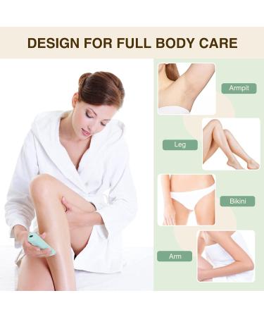 Electric Bikini Trimmer for Women - Ceramic Blades, IPX7 Waterproof, Wet/Dry Use - Green - Buy Online on GoSupps.com
