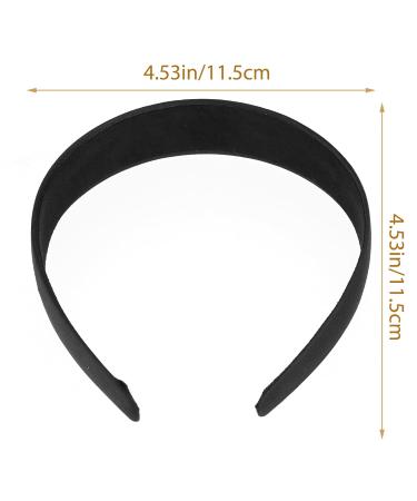 Shop Wllhyf Satin Stirring Straps - 2 Pack Black Hard Headbands for Women & Girls | Fashionable Slipproof Hair Bands for DIY Hair Jewelry - Perfect for Halloween & Christmas - Buy Online on GoSupps.com