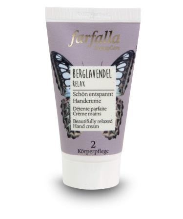 Farfalla Berglavendel Relax Hand cream - 50ml - Hand care for intensive moisture - with organic shea butter & mountaineering - 100% certified natural cosmetics