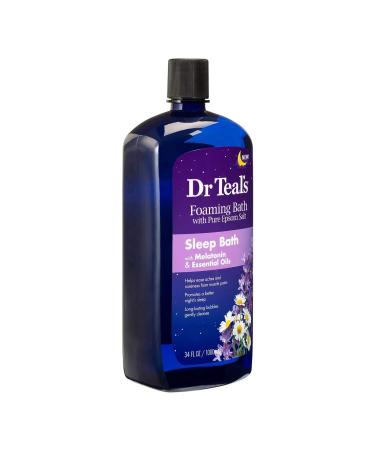 Dr Teal's Foaming Bath Combo Pack - Moisturizing Shea Butter & Almond Oil with Melatonin for Sleep - 68 fl oz Total - Buy Online on GoSupps.com