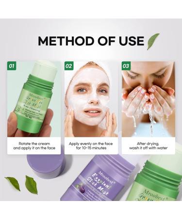 Green Tea Mask Stick - Purifying Clay Mask for Oily Skin | Moisturizing & Oil Control - Buy Online on GoSupps.com