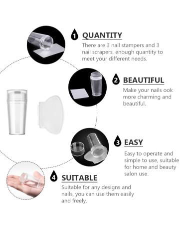 Professional Manicure Tools Set - Silicone Nail Stampers for DIY Nail Art & Decorating - International Shipping Available - Buy Online on GoSupps.com