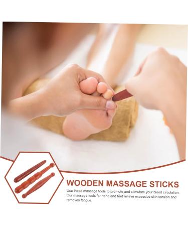 Lurrose 15 STK Acupressure Stab Reflexion Massage Tools | Home Thai Massage Device | Trigger Stick for Neck & Body Relief | 5 Pieces 15x2cm - Buy Online on GoSupps.com